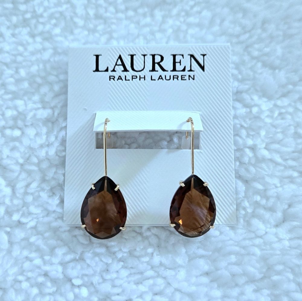 LAUREN Ralph Lauren Smoky🔥 Topaz Earrings